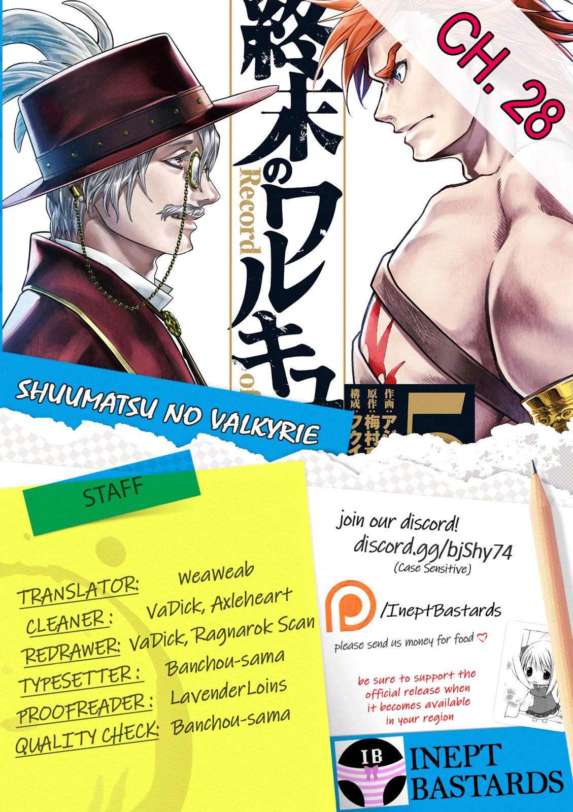 Shuumatsu no Walküre Chap 28 - Next Chap 29
