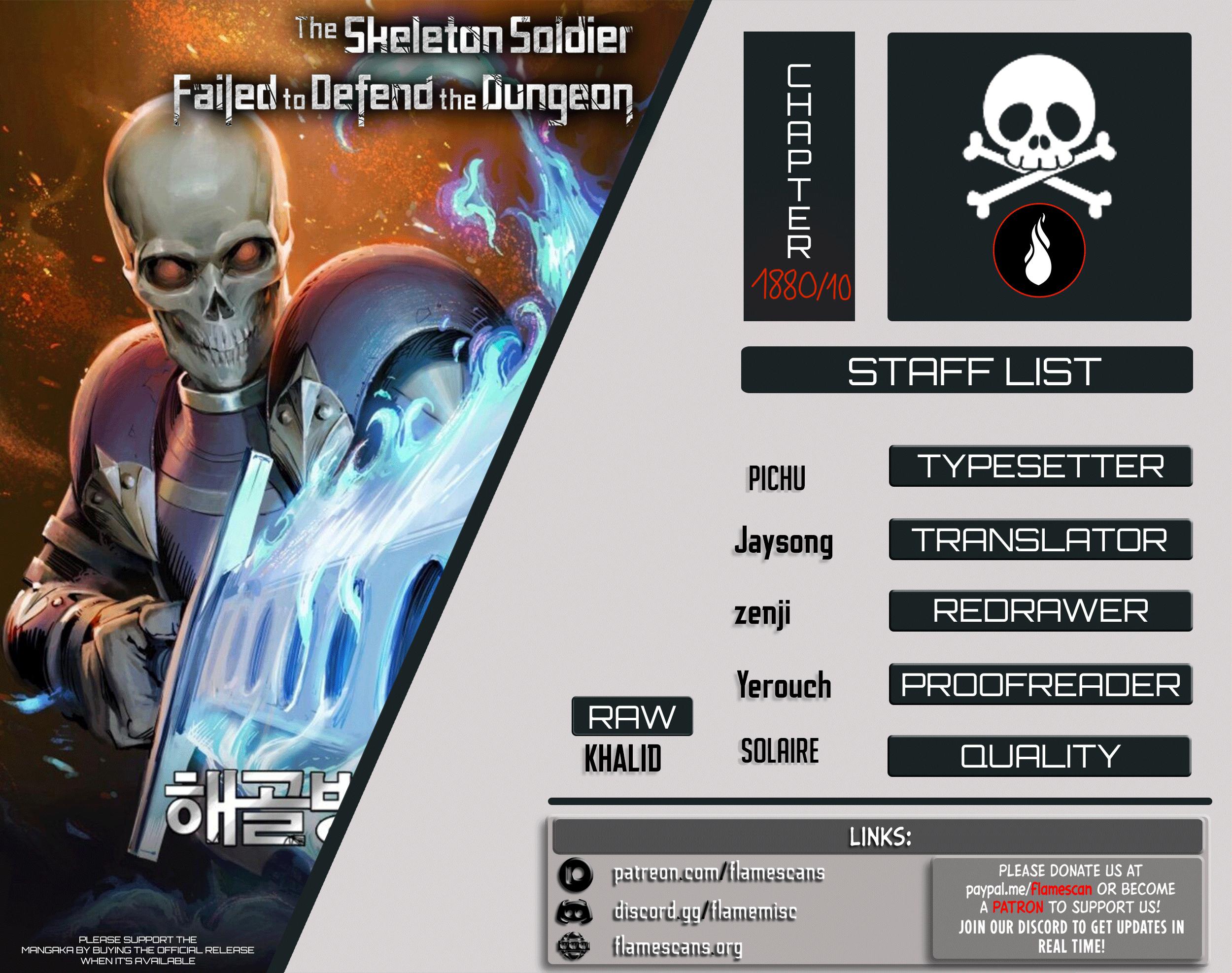 Skeleton Soldier Couldn't Protect the Dungeon Chap 188 - Next Chap 189