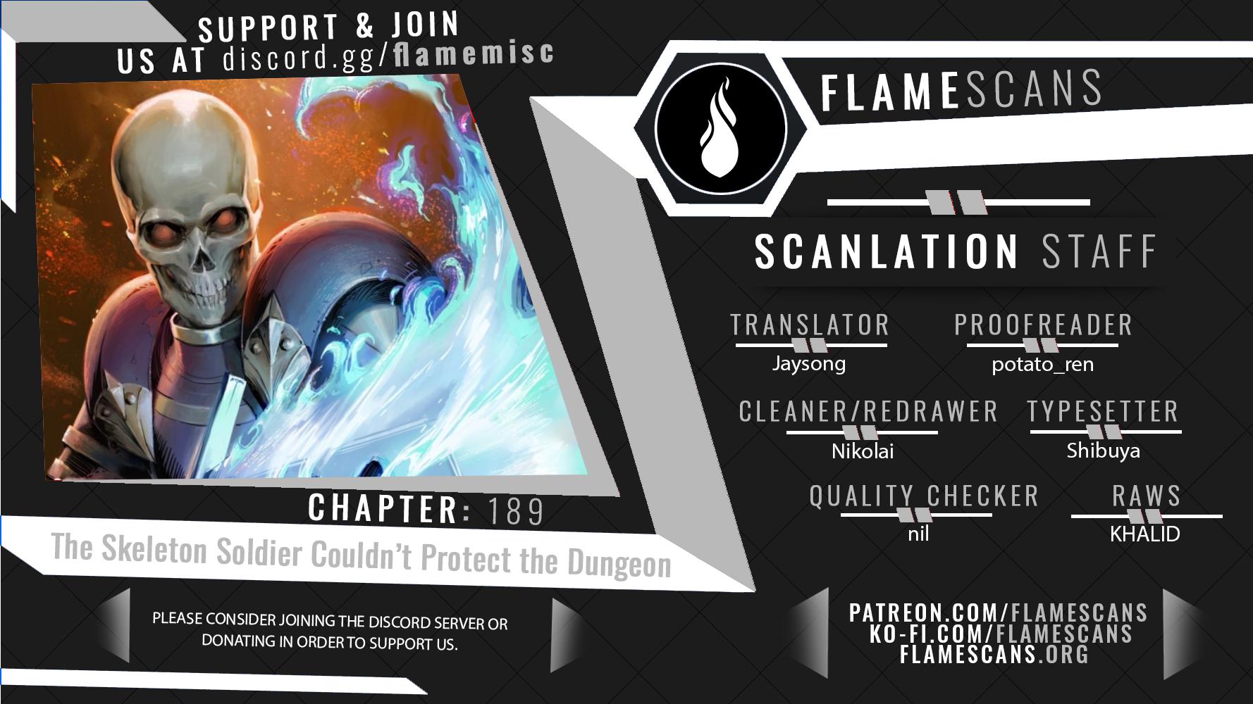 Skeleton Soldier Couldn't Protect the Dungeon Chap 189 - Next Chap 190