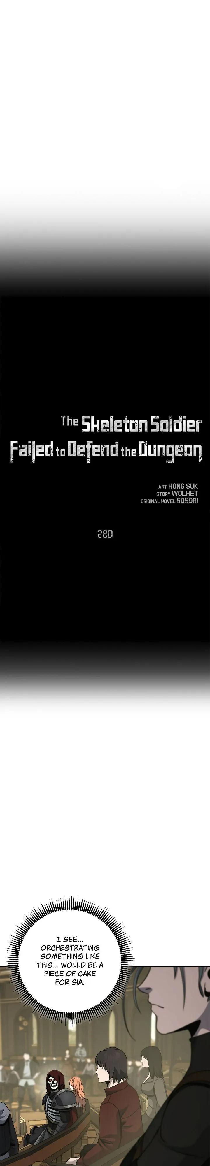 Skeleton Soldier Couldn't Protect the Dungeon Chap 280 - Next Chap 281