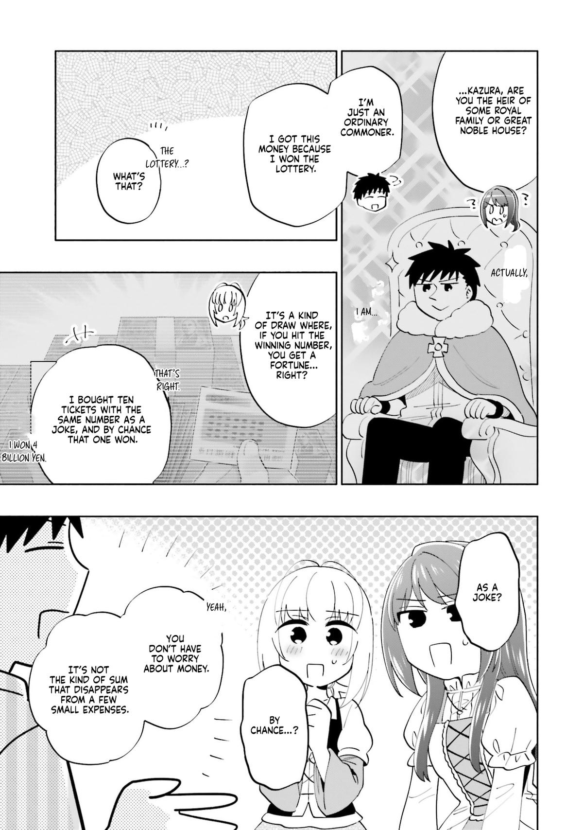 Takarakuji de 40-oku Atatta n dakedo Isekai ni Ijuu Suru Chap 90 - Next Chap 91