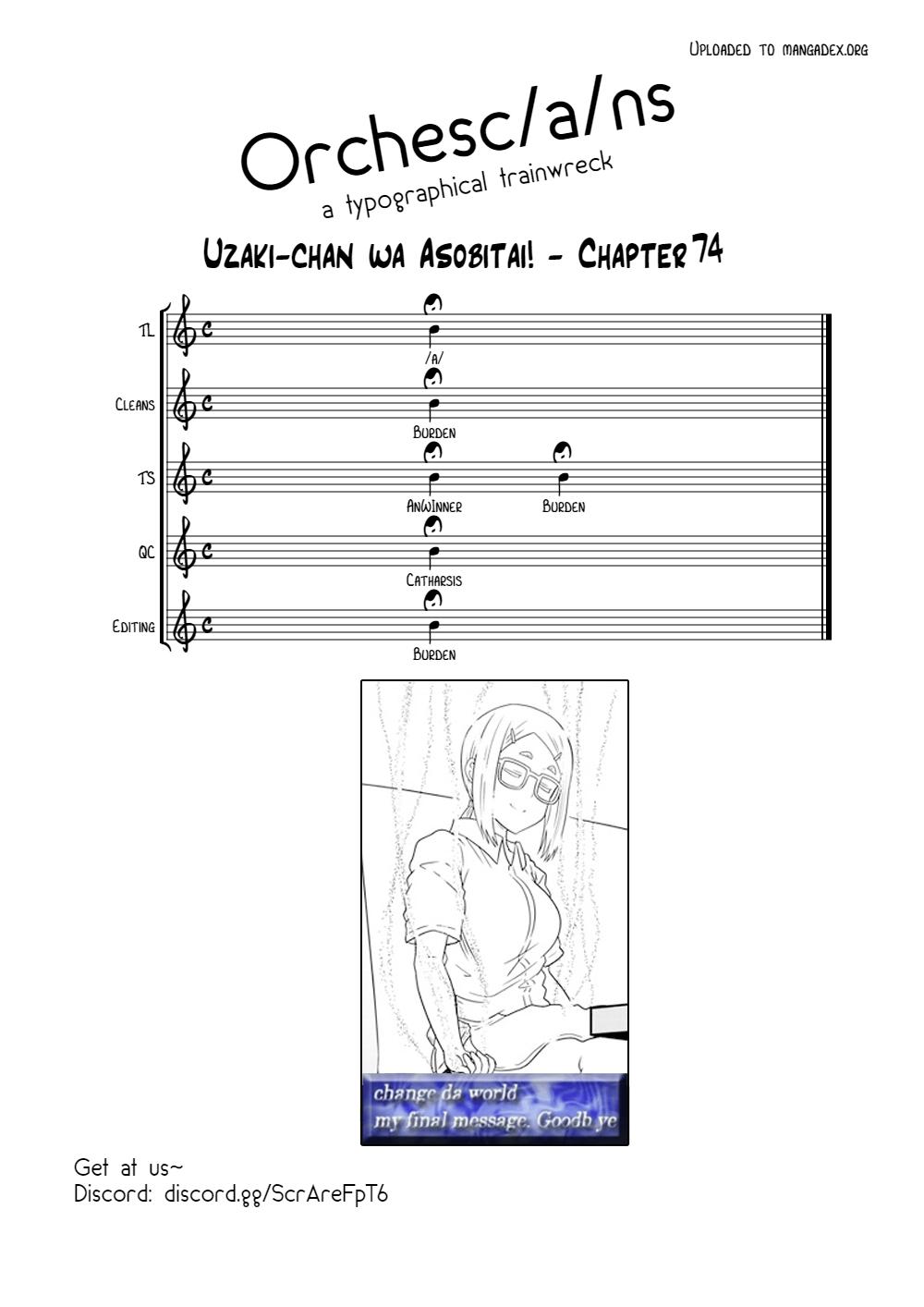 Uzaki-chan wa Asobitai! Chap 74 - Next Chap 75