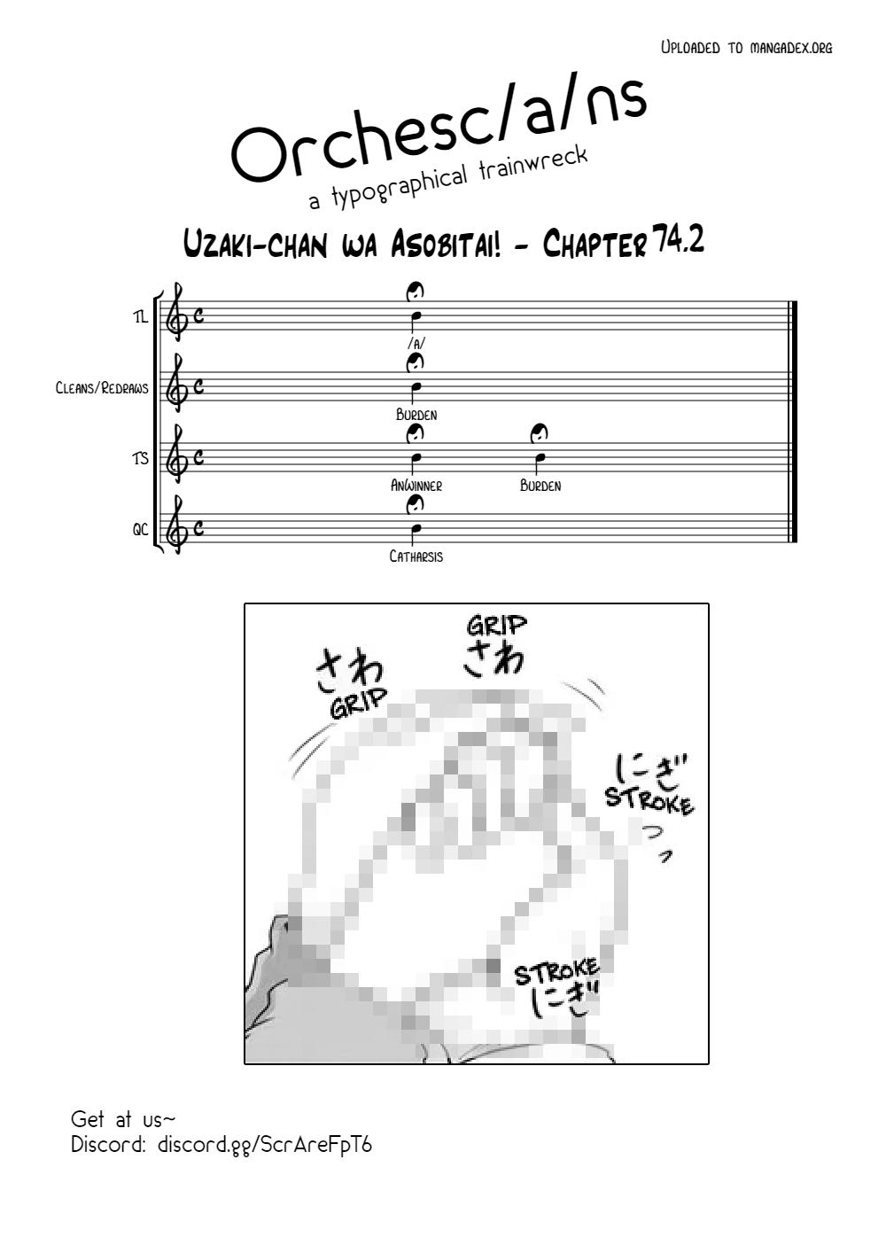 Uzaki-chan wa Asobitai! Chap 74.2 - Next Chap 75.2