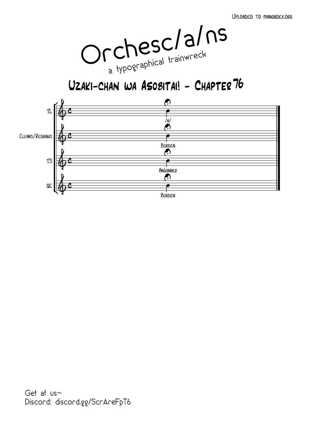 Uzaki-chan wa Asobitai! Chap 76 - Next Chap 77