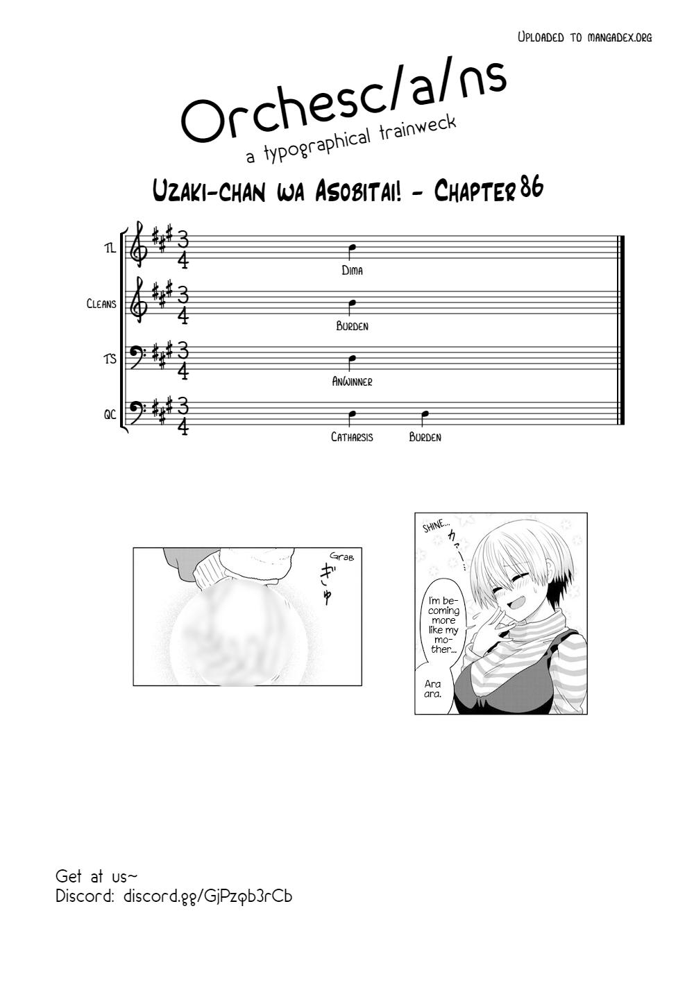 Uzaki-chan wa Asobitai! Chap 86 - Next Chap 87