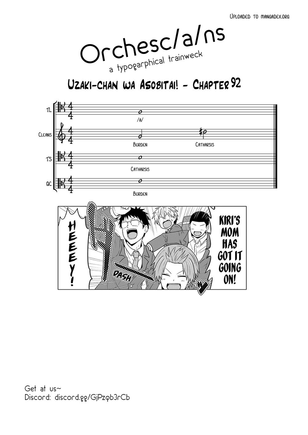 Uzaki-chan wa Asobitai! Chap 92 - Next Chap 93