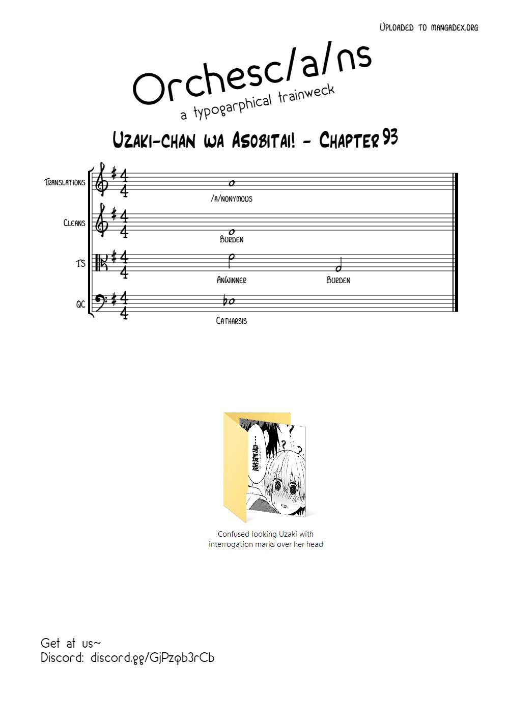 Uzaki-chan wa Asobitai! Chap 93 - Next Chap 94