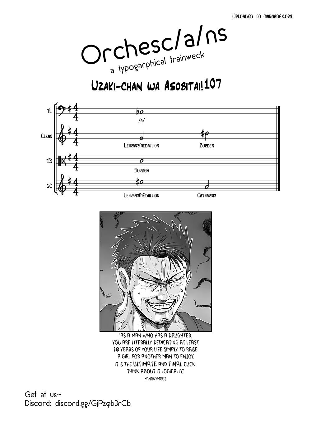 Uzaki-chan wa Asobitai! Chap 107 - Next Chap 108