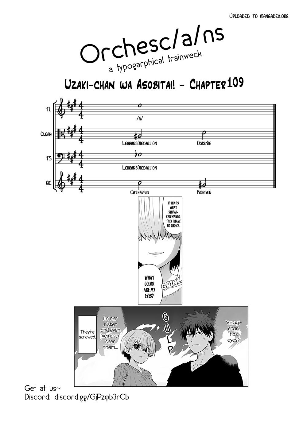 Uzaki-chan wa Asobitai! Chap 109 - Next Chap 110