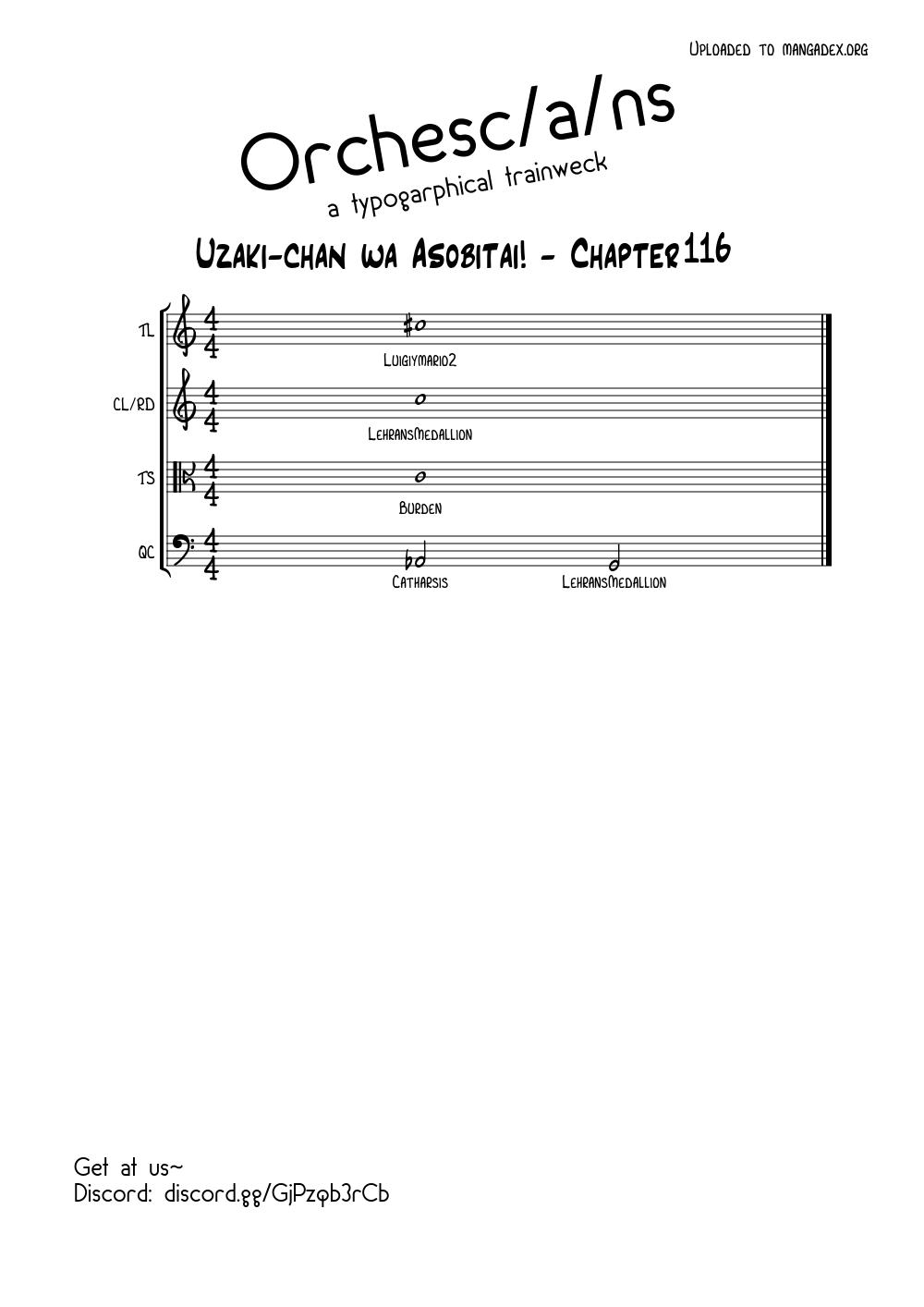 Uzaki-chan wa Asobitai! Chap 116 - Next Chap 117