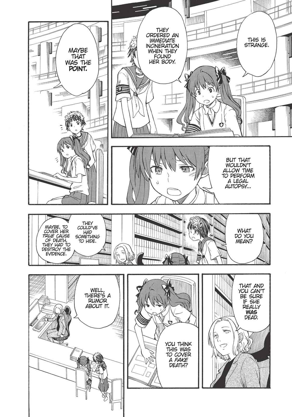 Toaru Majutsu no Index Gaiden: Toaru Kagaku no Railgun Chap 58 - Next Chap 59