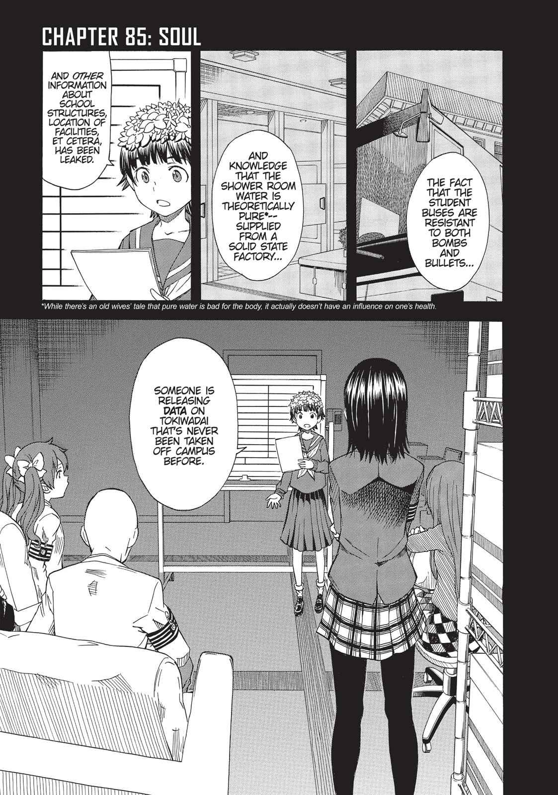 Toaru Majutsu no Index Gaiden: Toaru Kagaku no Railgun Chap 85 - Next Chap 86