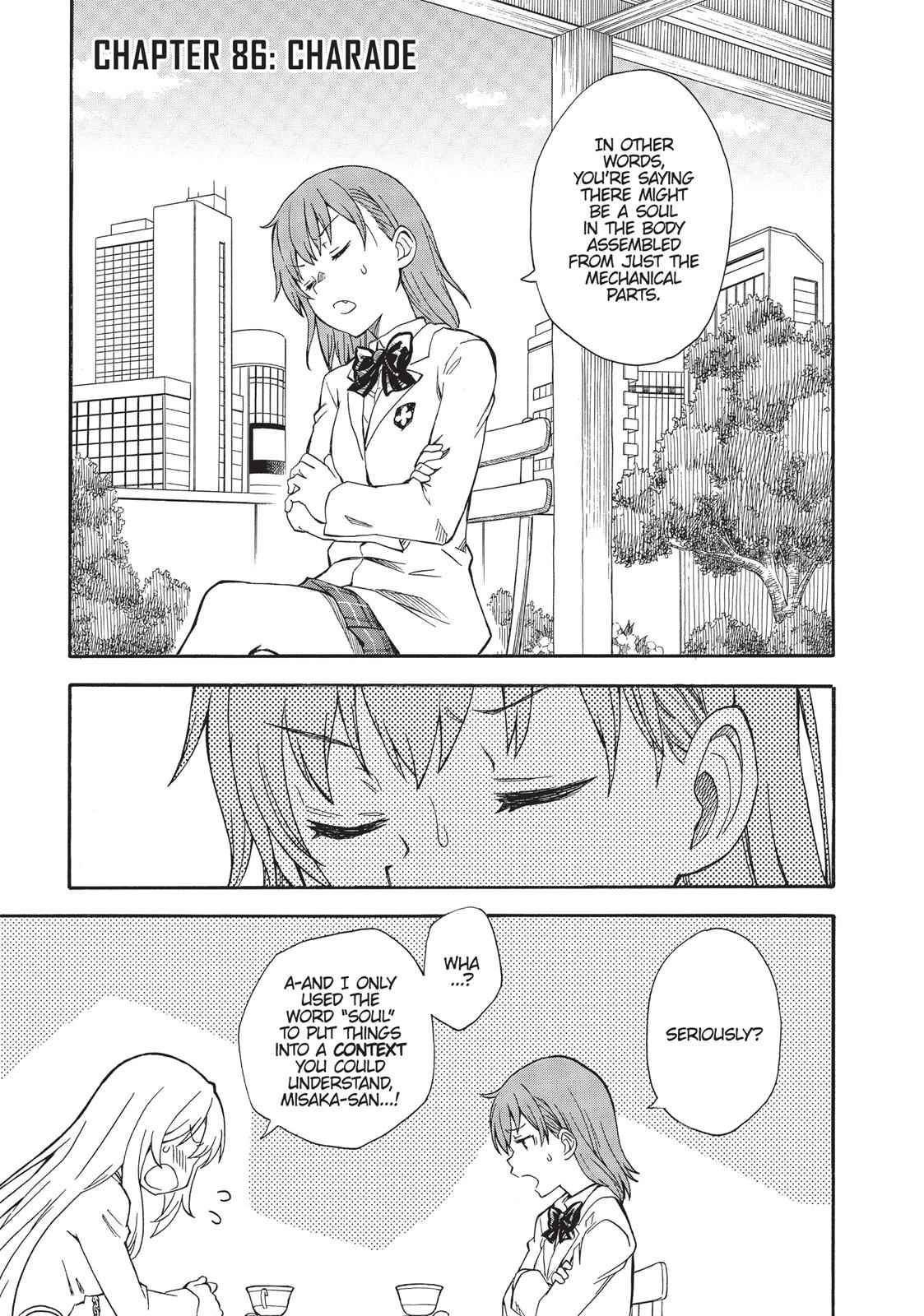 Toaru Majutsu no Index Gaiden: Toaru Kagaku no Railgun Chap 86 - Next Chap 87