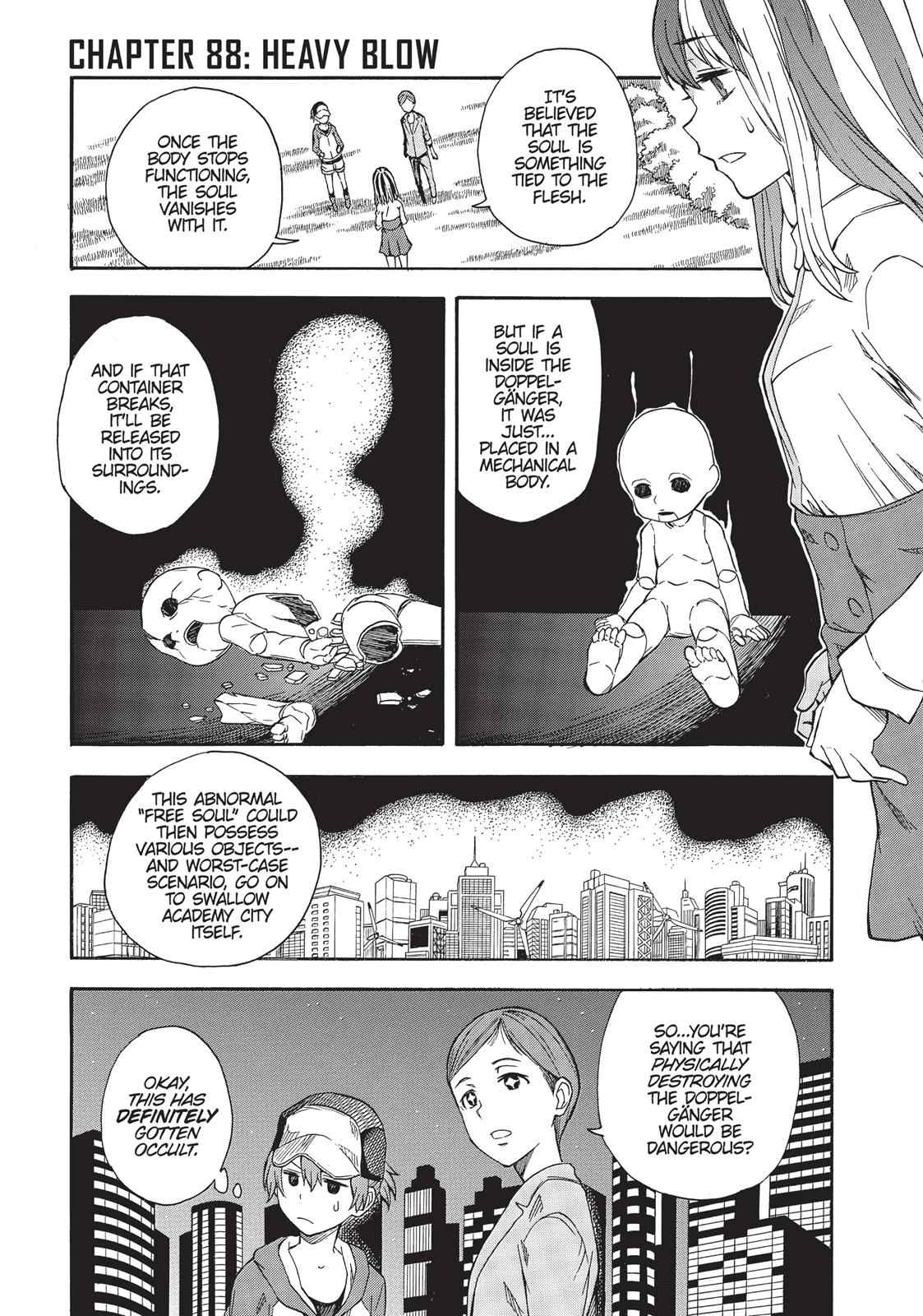 Toaru Majutsu no Index Gaiden: Toaru Kagaku no Railgun Chap 88 - Next Chap 89