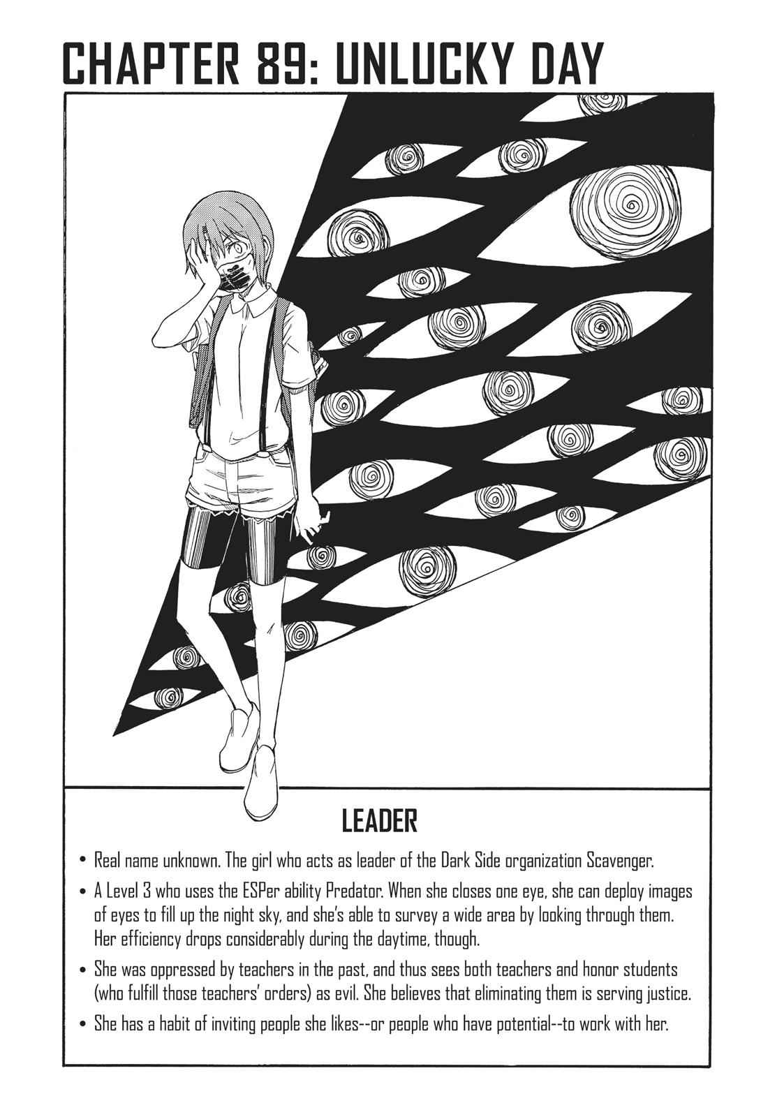 Toaru Majutsu no Index Gaiden: Toaru Kagaku no Railgun Chap 89 - Next Chap 90