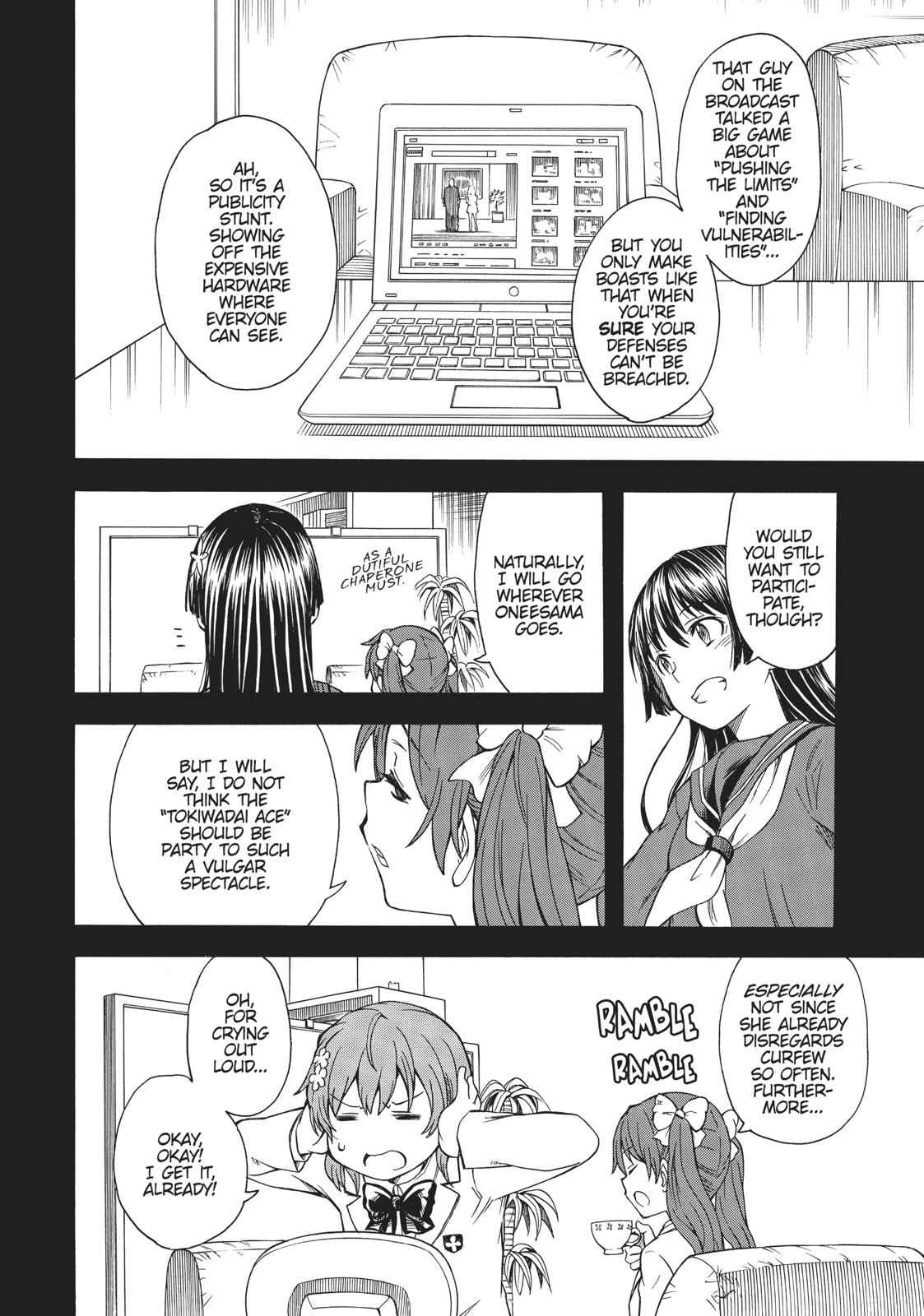 Toaru Majutsu no Index Gaiden: Toaru Kagaku no Railgun Chap 98 - Next Chap 99
