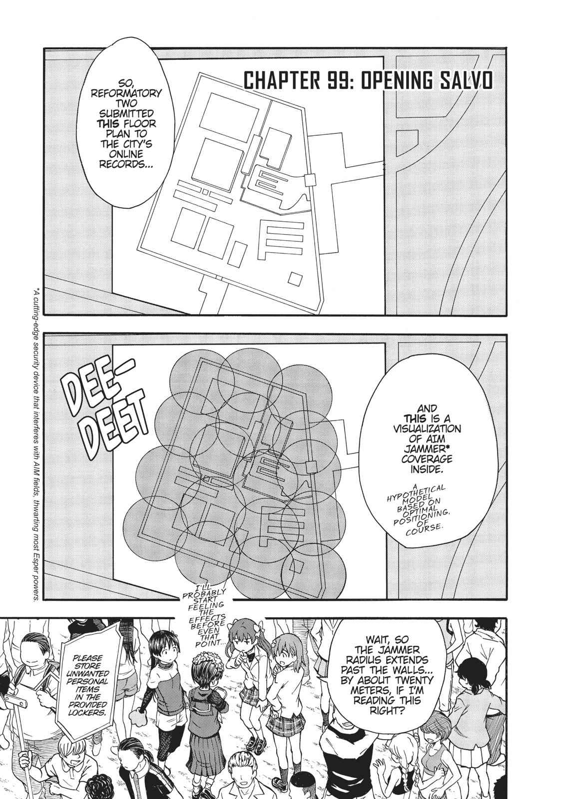 Toaru Majutsu no Index Gaiden: Toaru Kagaku no Railgun Chap 99 - Next Chap 100