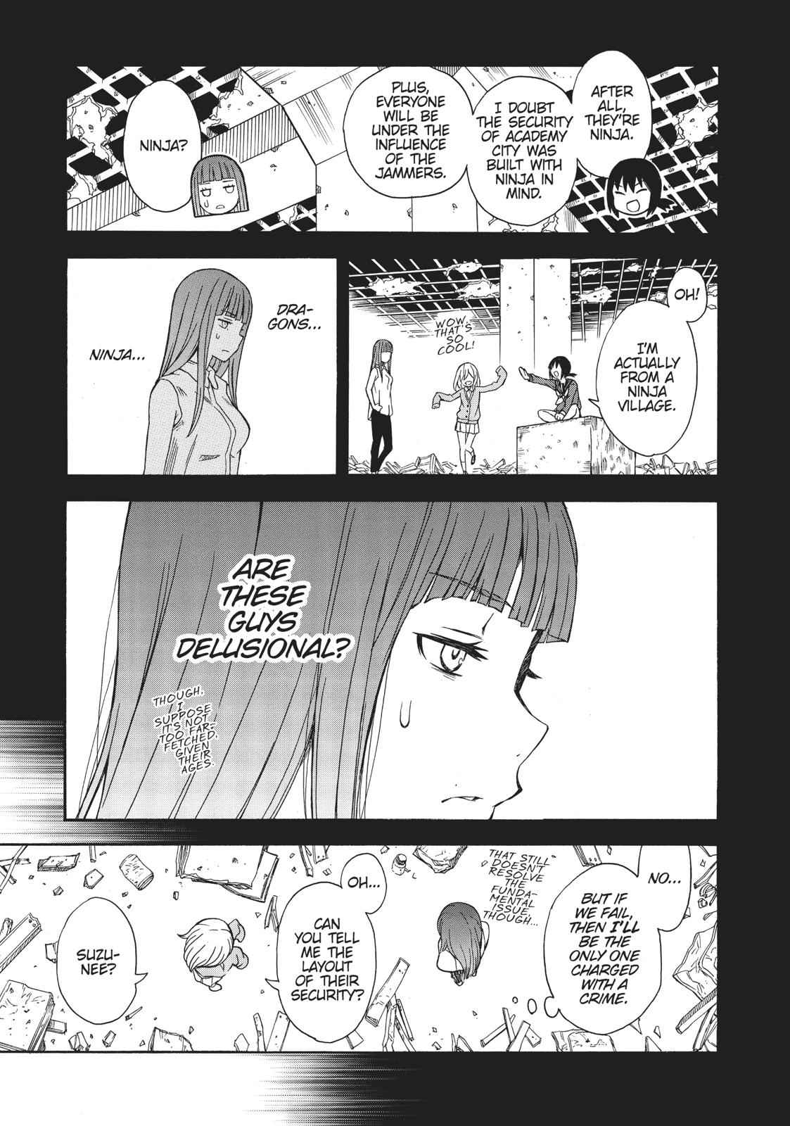 Toaru Majutsu no Index Gaiden: Toaru Kagaku no Railgun Chap 107 - Next Chap 108