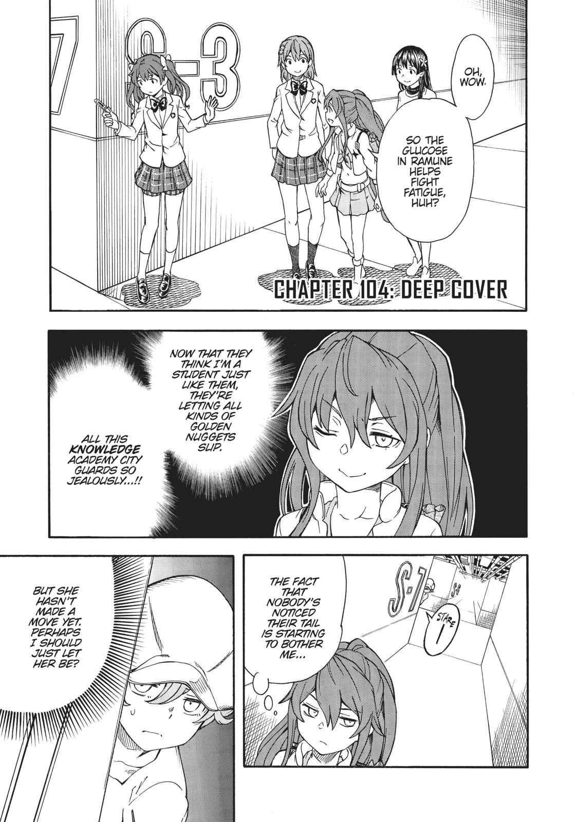 Toaru Majutsu no Index Gaiden: Toaru Kagaku no Railgun Chap 104 - Next Chap 105