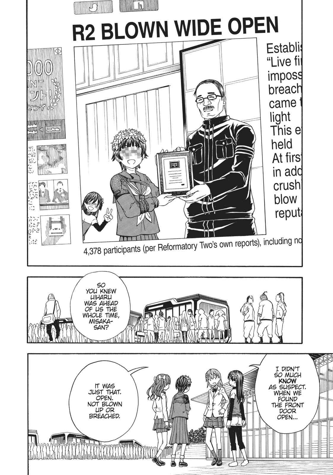 Toaru Majutsu no Index Gaiden: Toaru Kagaku no Railgun Chap 105 - Next Chap 106