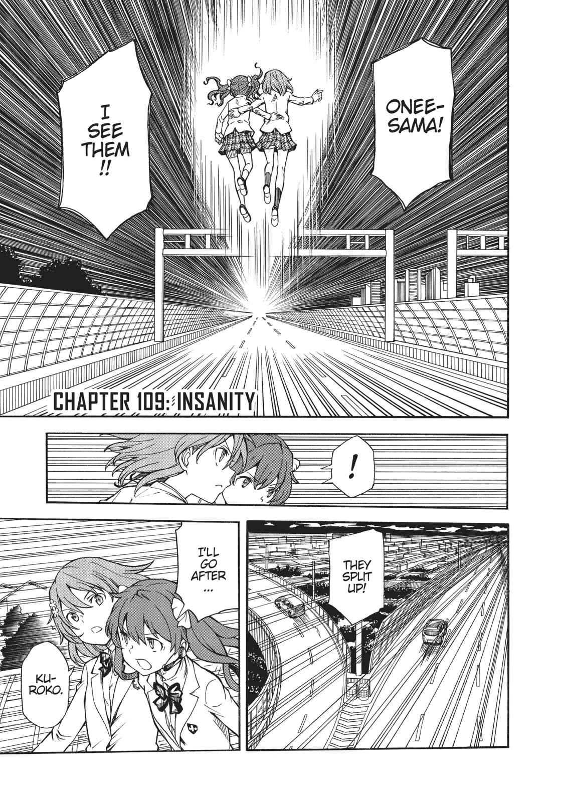 Toaru Majutsu no Index Gaiden: Toaru Kagaku no Railgun Chap 109 - Next Chap 110