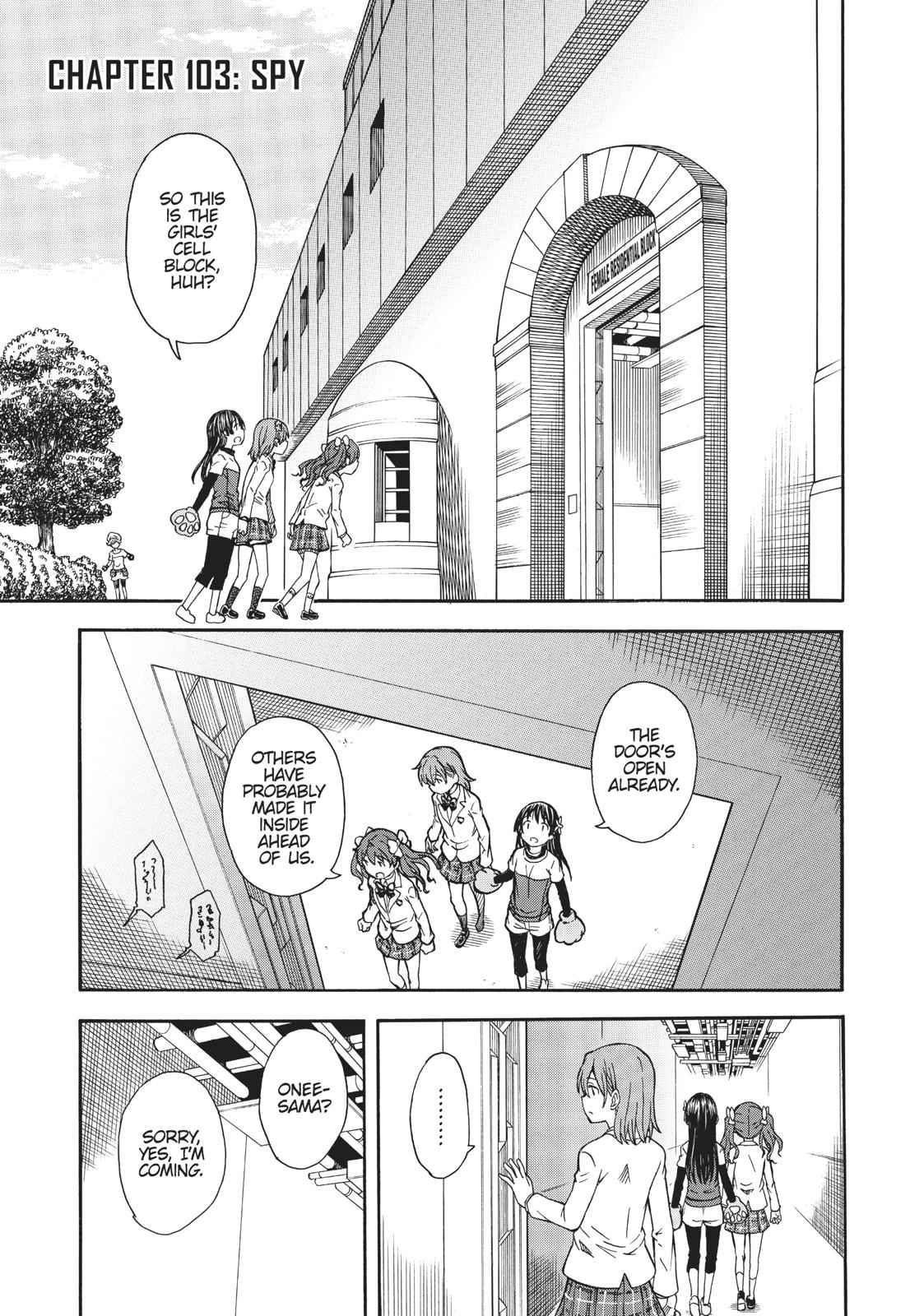 Toaru Majutsu no Index Gaiden: Toaru Kagaku no Railgun Chap 103 - Next Chap 104