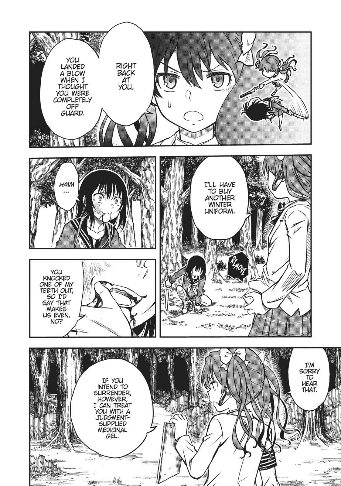 Toaru Majutsu no Index Gaiden: Toaru Kagaku no Railgun Chap 113 - Next Chap 114