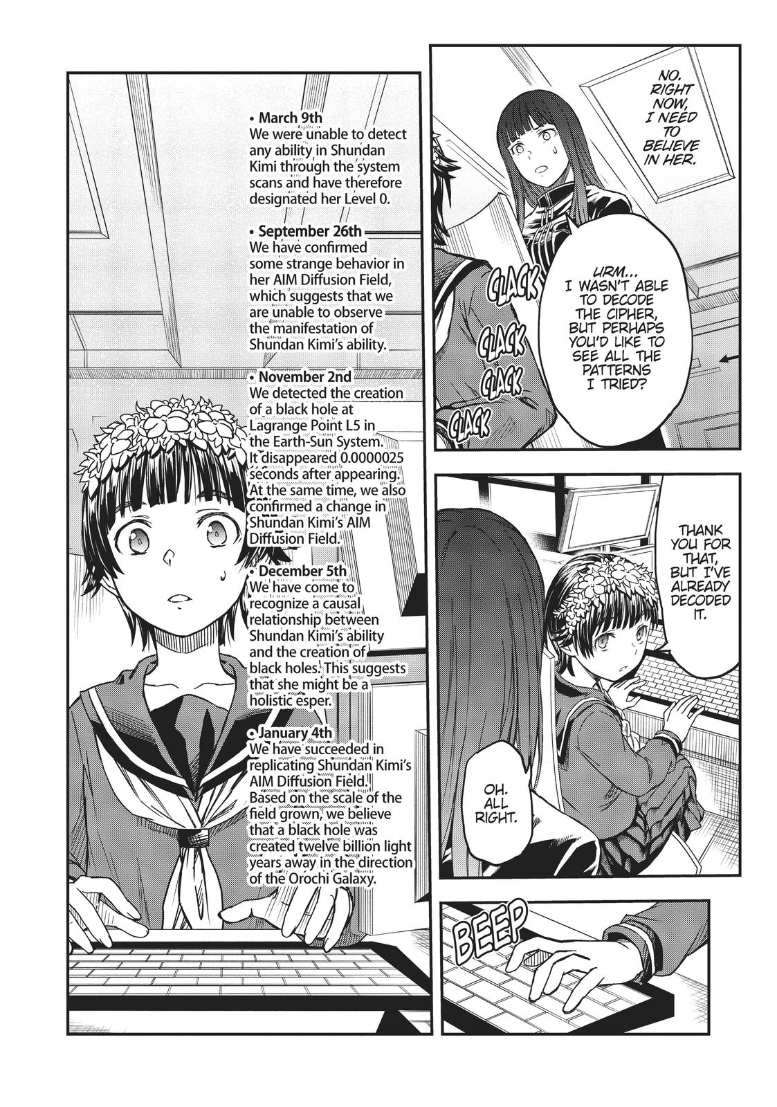 Toaru Majutsu no Index Gaiden: Toaru Kagaku no Railgun Chap 126 - Next Chap 127
