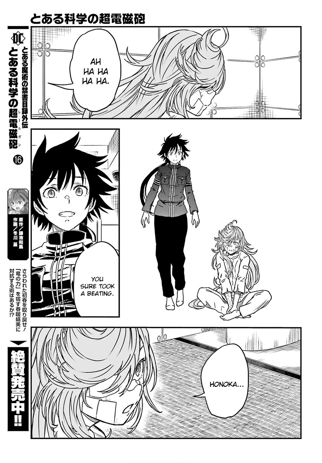 Toaru Majutsu no Index Gaiden: Toaru Kagaku no Railgun Chap 128 - Next Chap 129