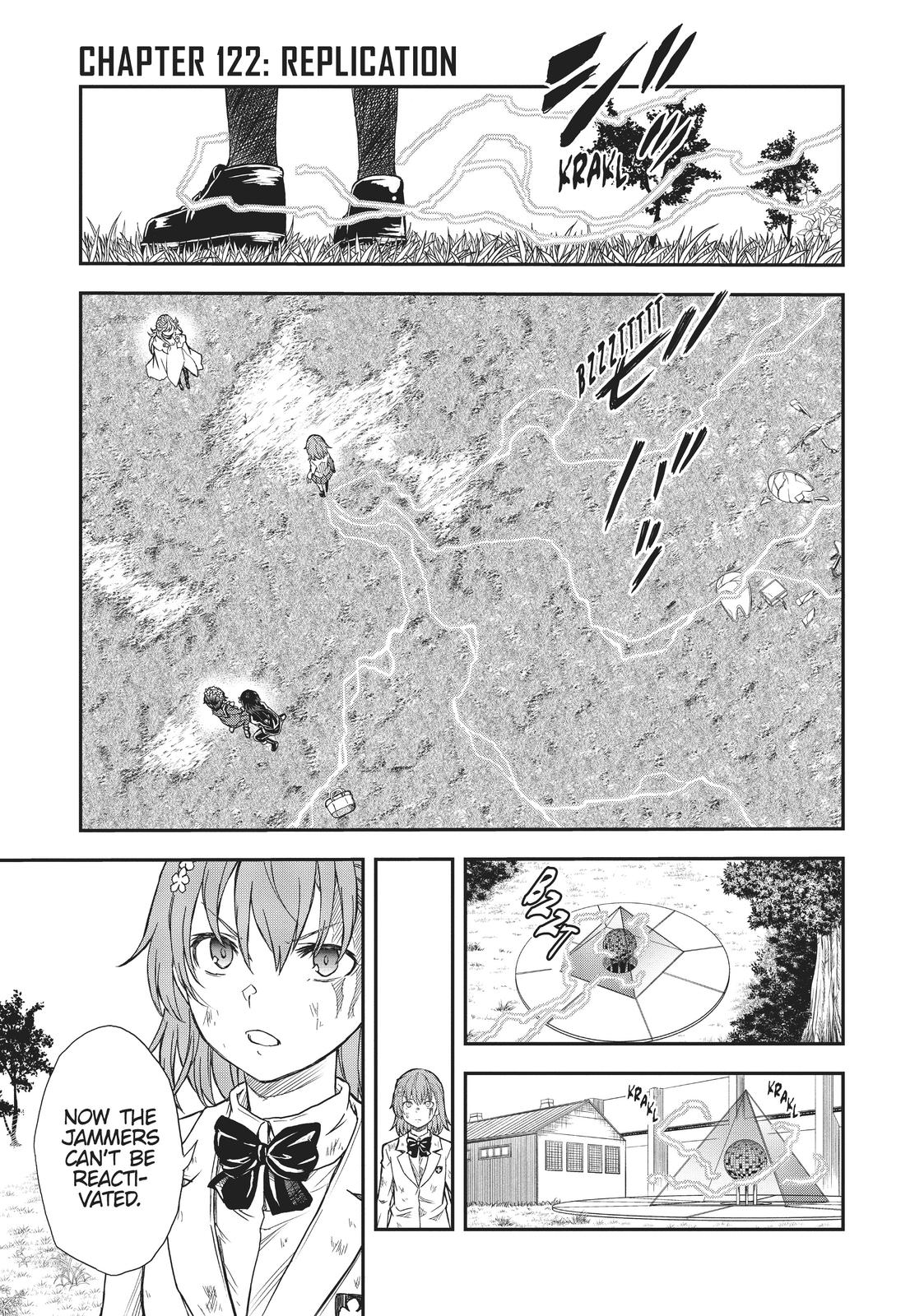 Toaru Majutsu no Index Gaiden: Toaru Kagaku no Railgun Chap 122 - Next Chap 123