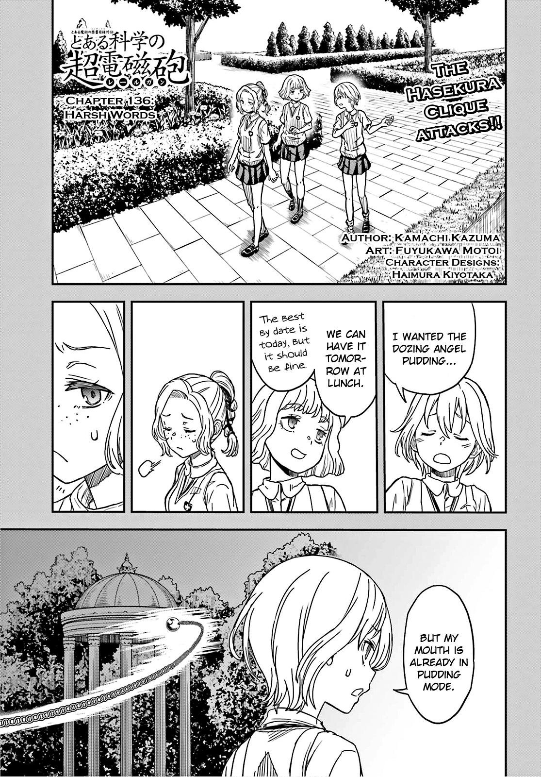 Toaru Majutsu no Index Gaiden: Toaru Kagaku no Railgun Chap 136 - Next Chap 137