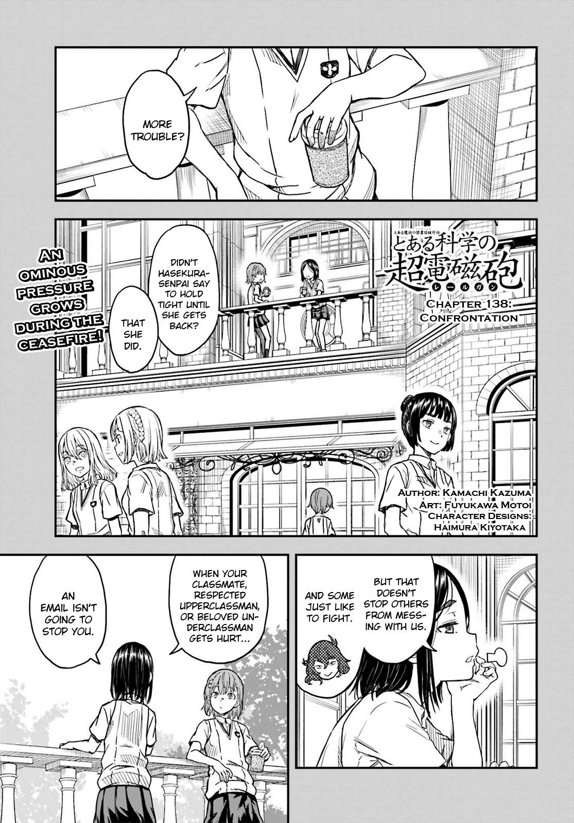 Toaru Majutsu no Index Gaiden: Toaru Kagaku no Railgun Chap 138 - Next Chap 139
