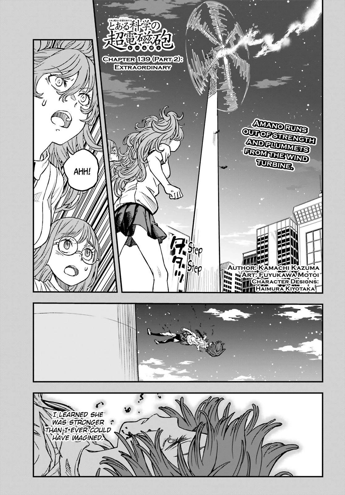 Toaru Majutsu no Index Gaiden: Toaru Kagaku no Railgun Chap 139.2 - Next Chap 140.2