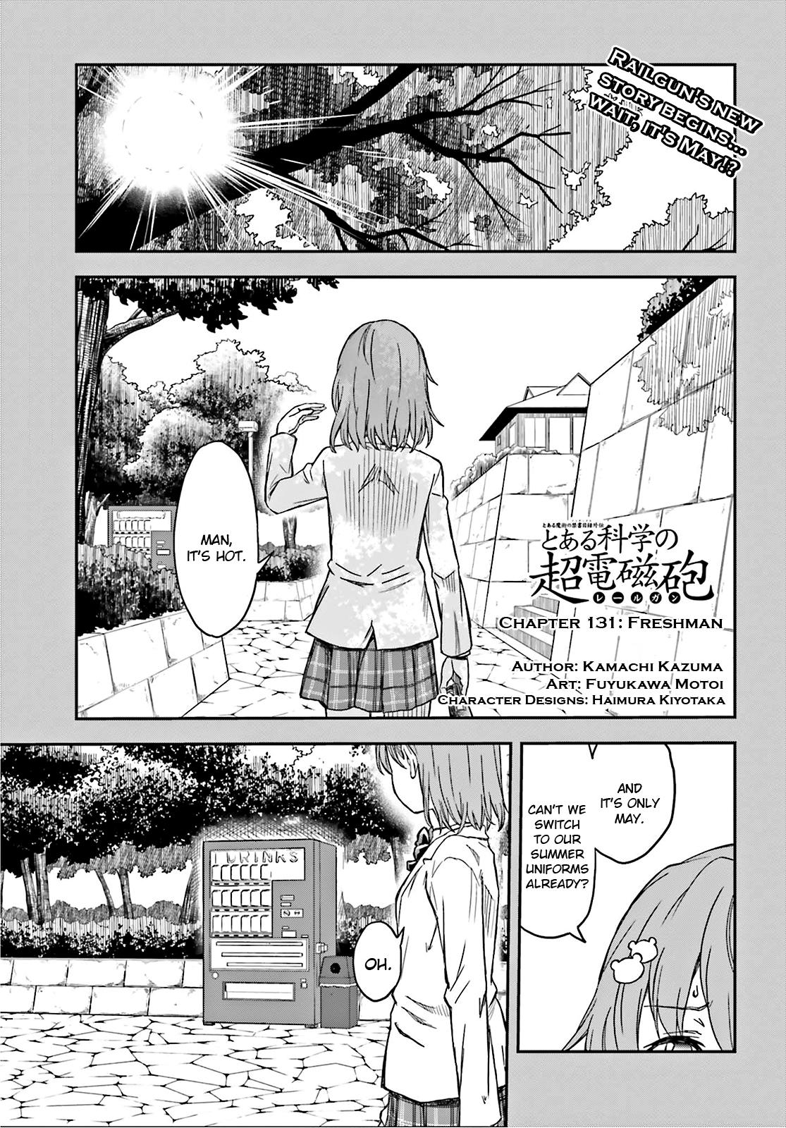 Toaru Majutsu no Index Gaiden: Toaru Kagaku no Railgun Chap 131 - Next Chap 132