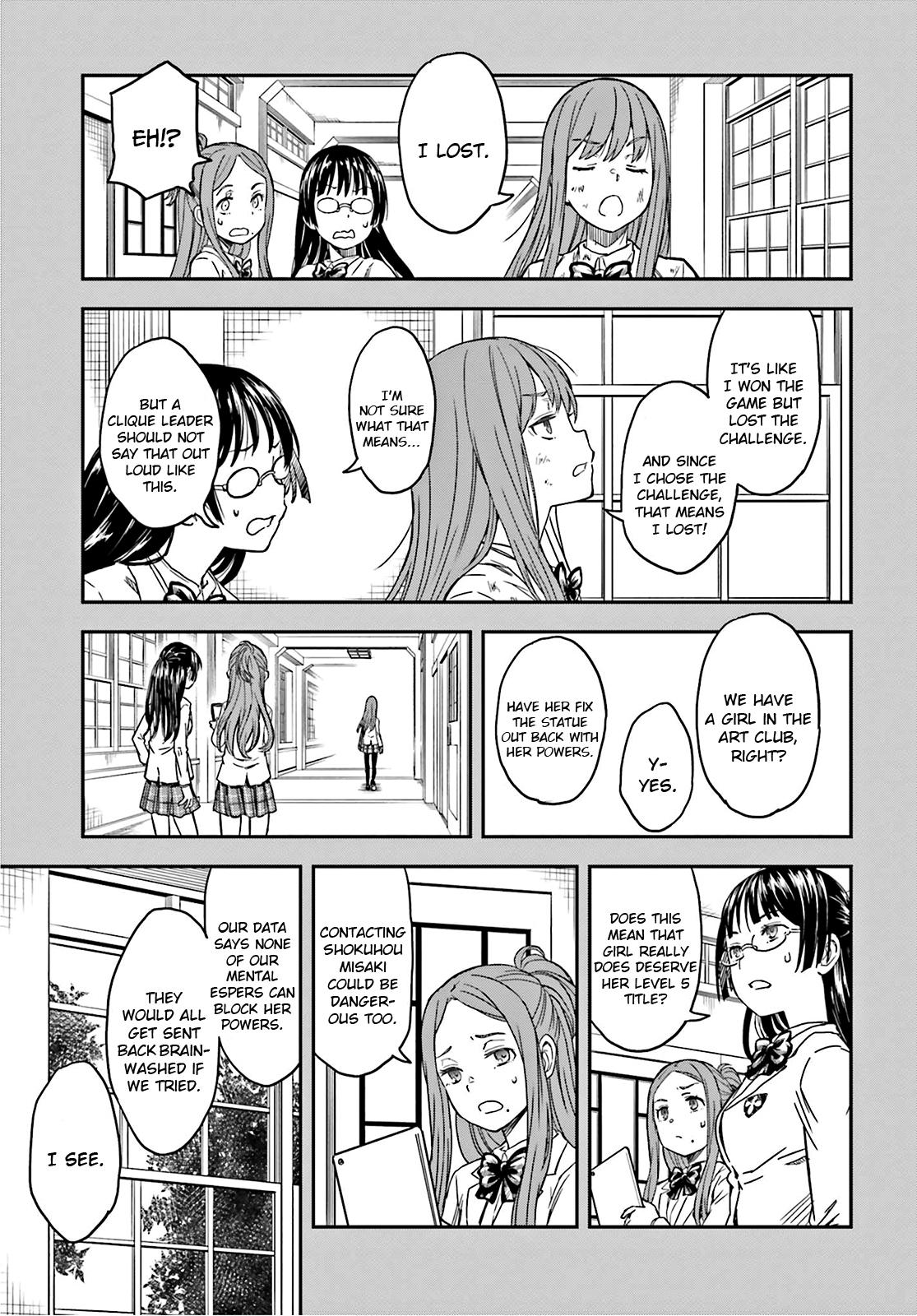 Toaru Majutsu no Index Gaiden: Toaru Kagaku no Railgun Chap 132 - Next Chap 133