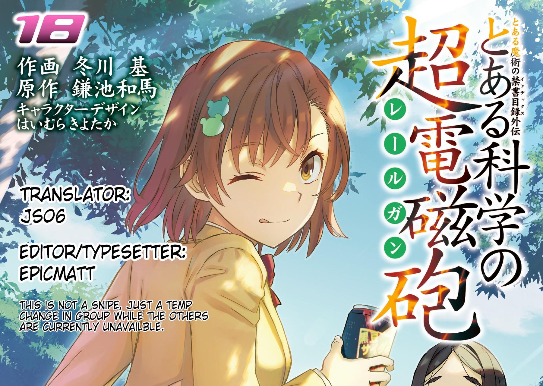 Toaru Majutsu no Index Gaiden: Toaru Kagaku no Railgun Chap 149.1 - Next Chap 150.1