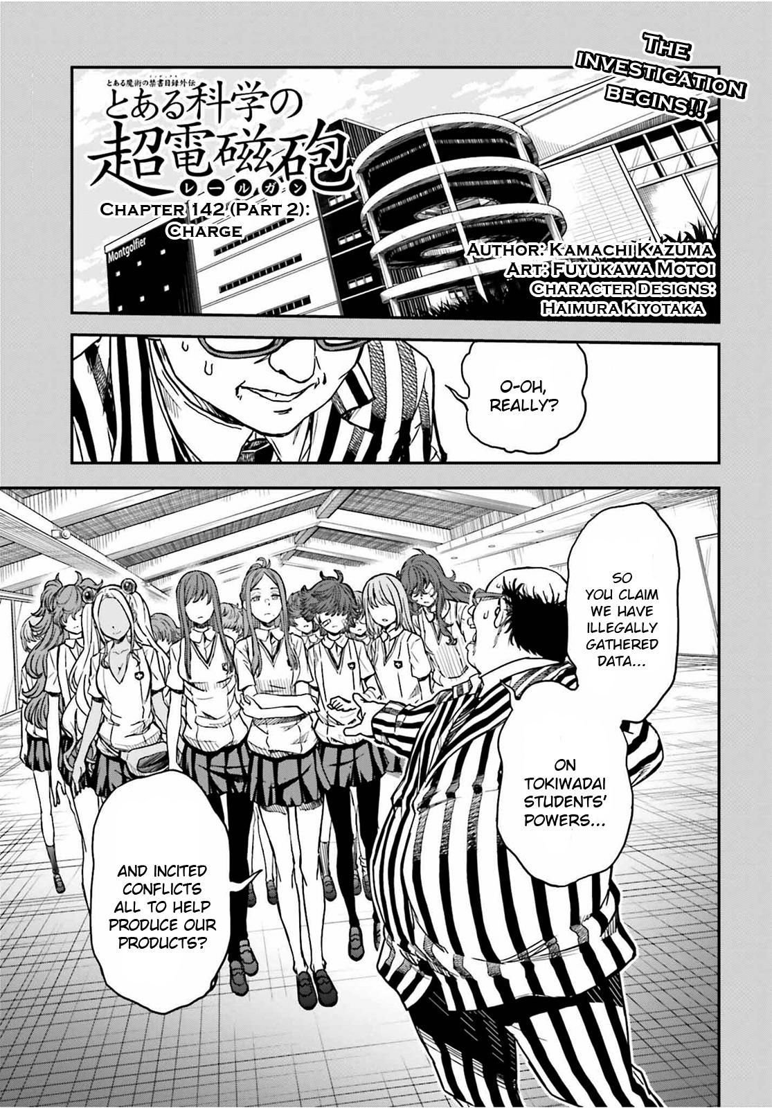 Toaru Majutsu no Index Gaiden: Toaru Kagaku no Railgun Chap 142.2 - Next Chap 143.2