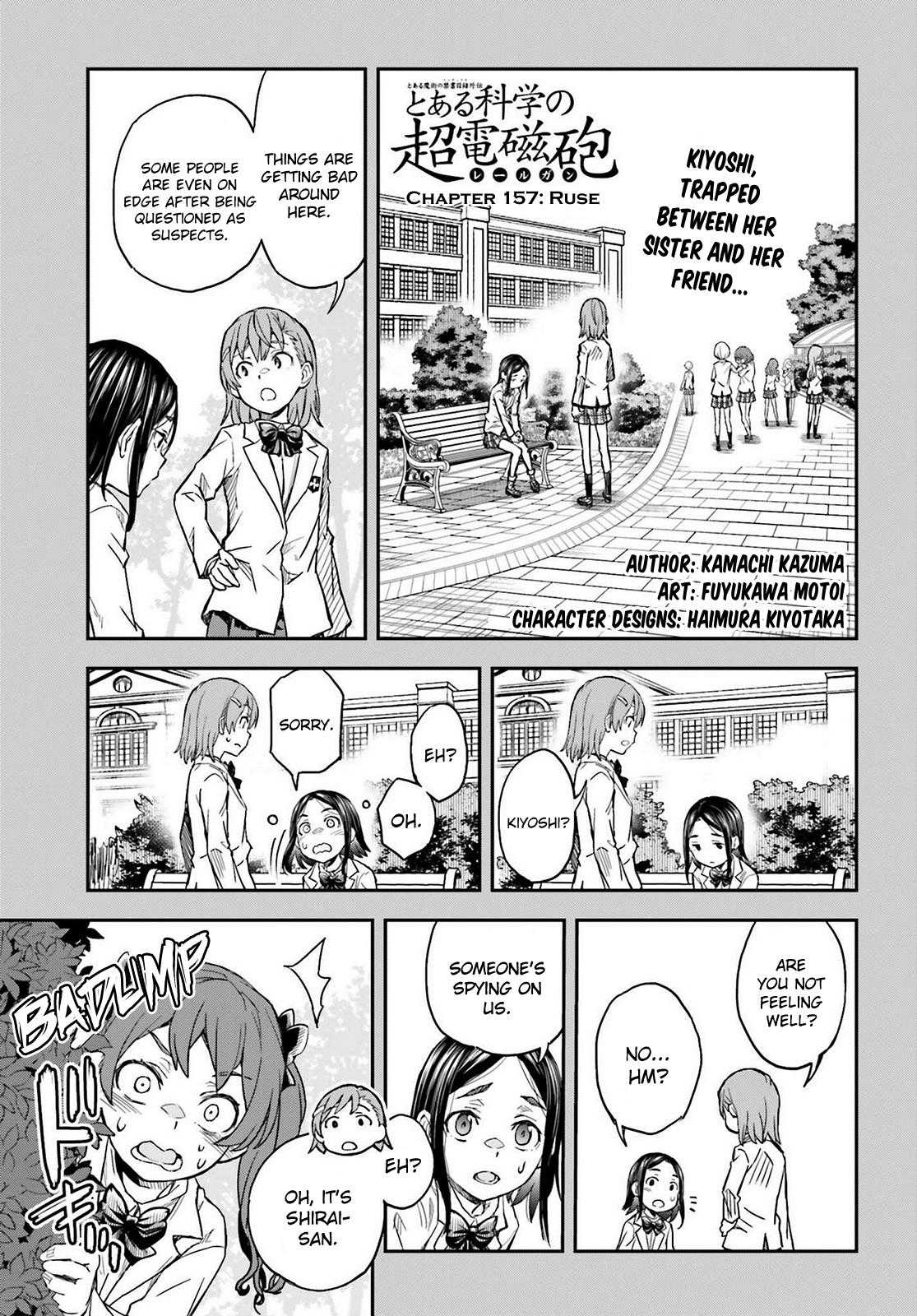 Toaru Majutsu no Index Gaiden: Toaru Kagaku no Railgun Chap 157 - Next Chap 158