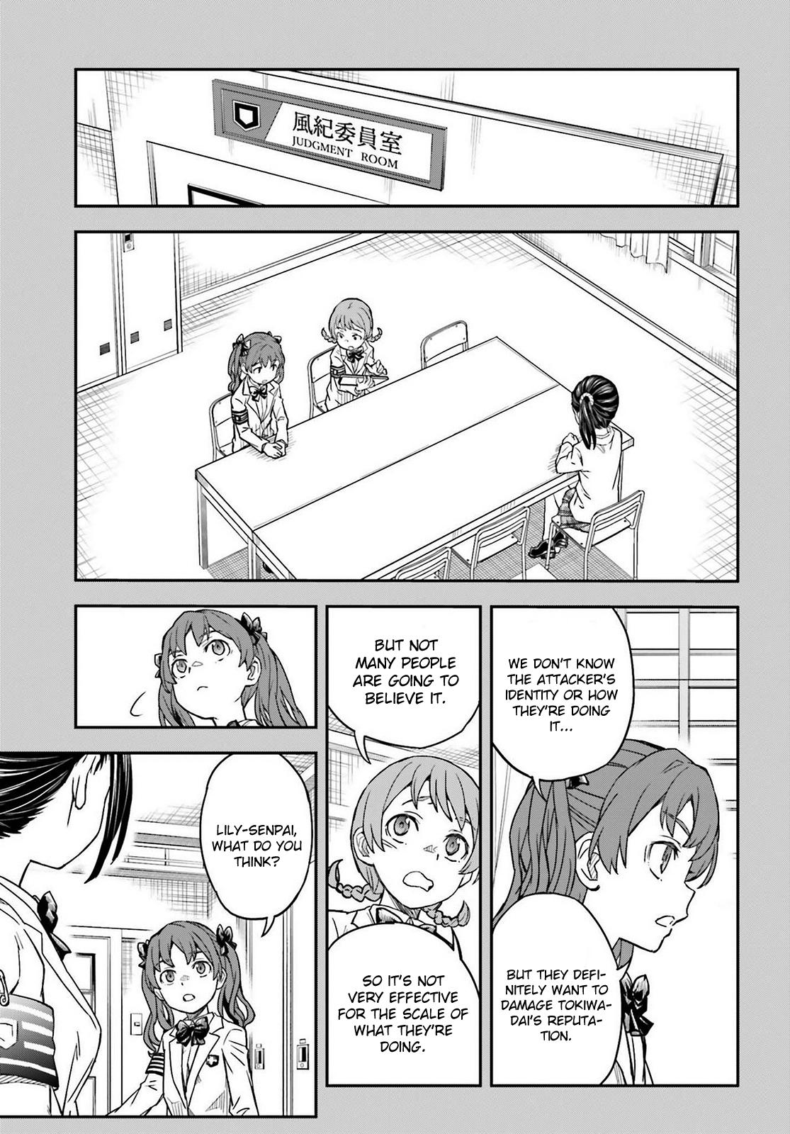 Toaru Majutsu no Index Gaiden: Toaru Kagaku no Railgun Chap 157 - Next Chap 158