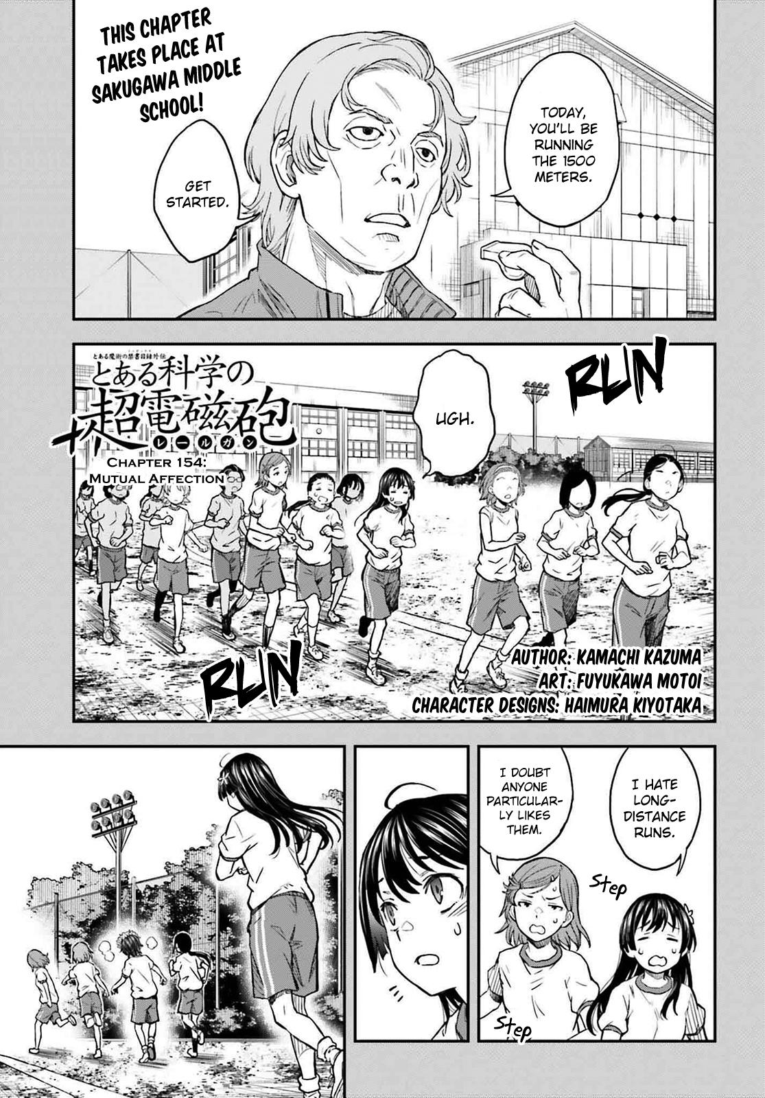 Toaru Majutsu no Index Gaiden: Toaru Kagaku no Railgun Chap 154 - Next Chap 155