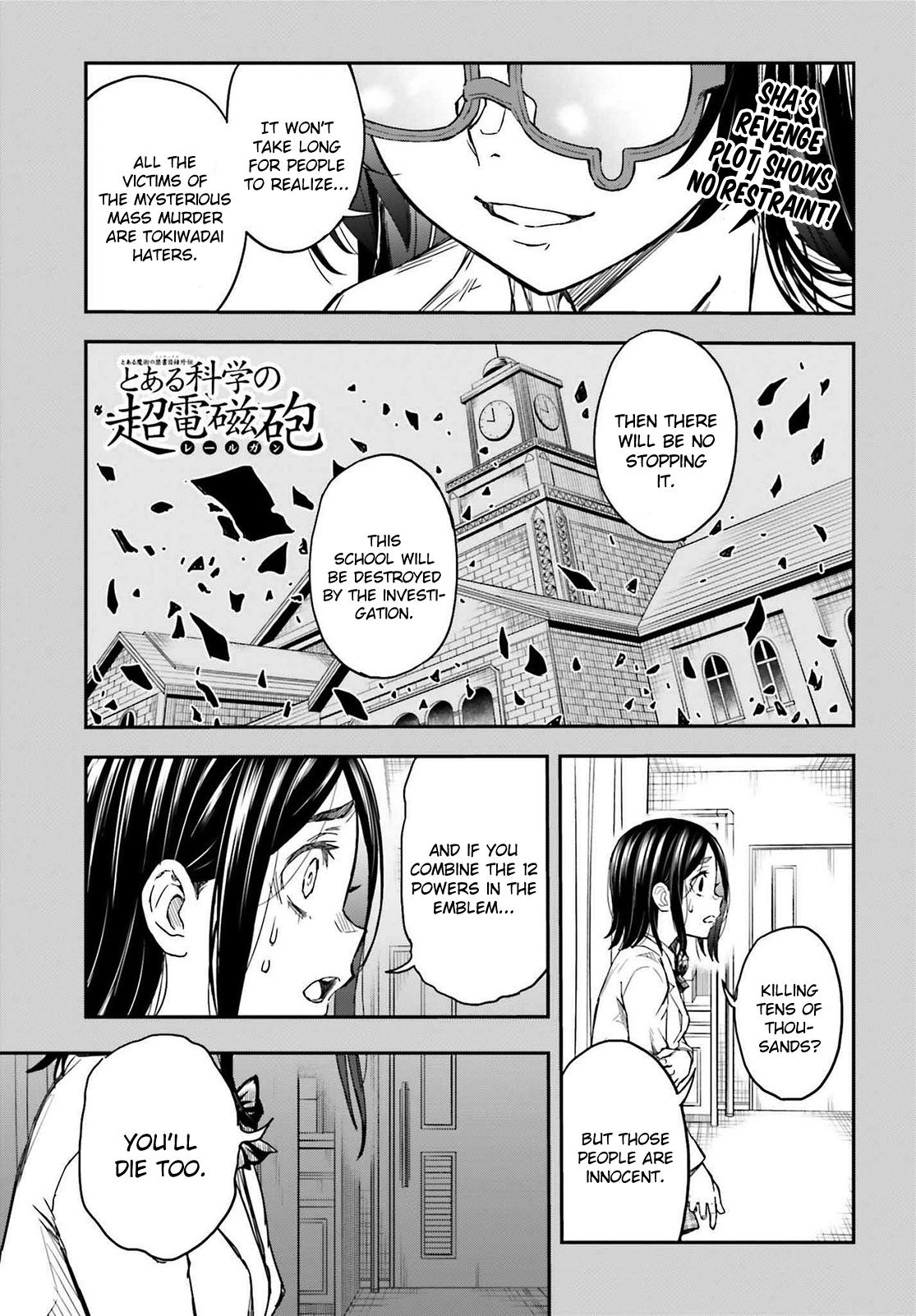 Toaru Majutsu no Index Gaiden: Toaru Kagaku no Railgun Chap 159 - Next Chap 160
