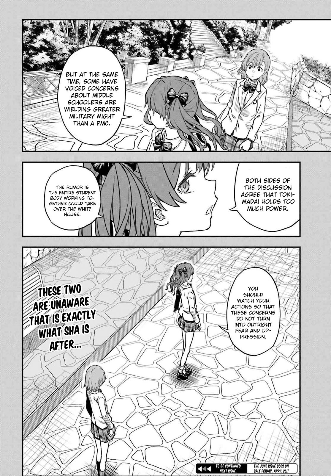 Toaru Majutsu no Index Gaiden: Toaru Kagaku no Railgun Chap 153 - Next Chap 154
