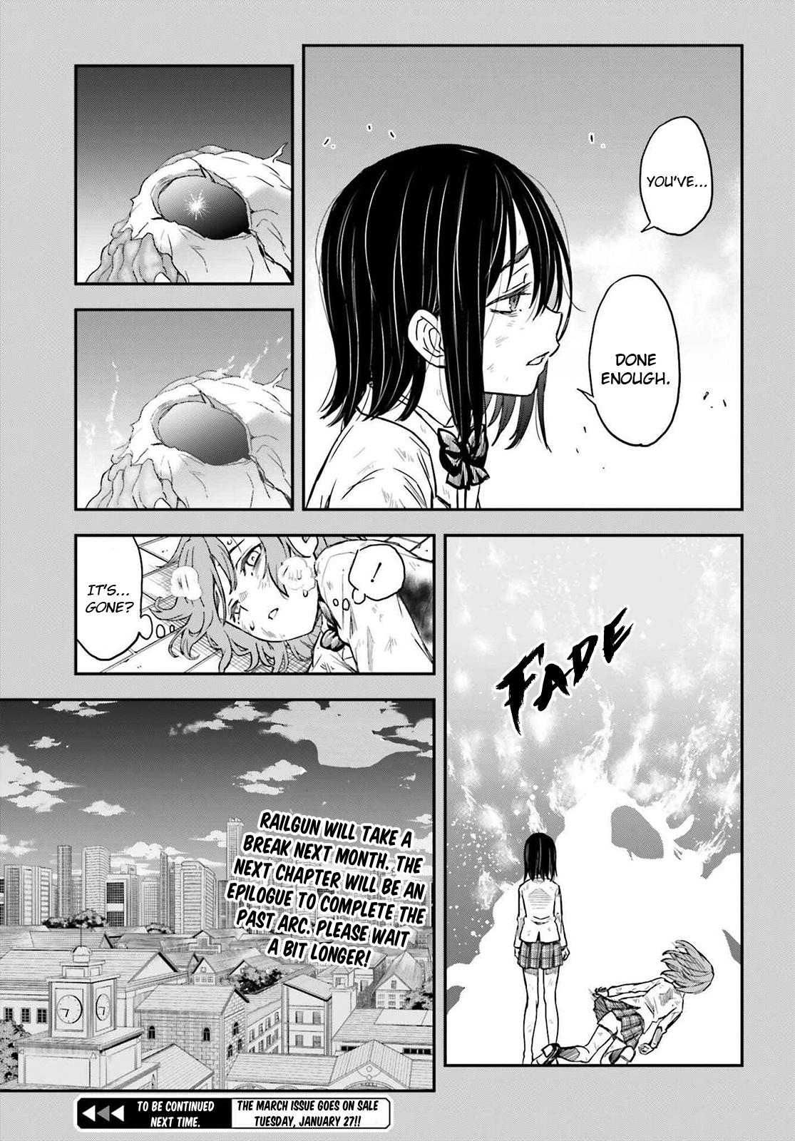 Toaru Majutsu no Index Gaiden: Toaru Kagaku no Railgun Chap 167 - Next Chap 168