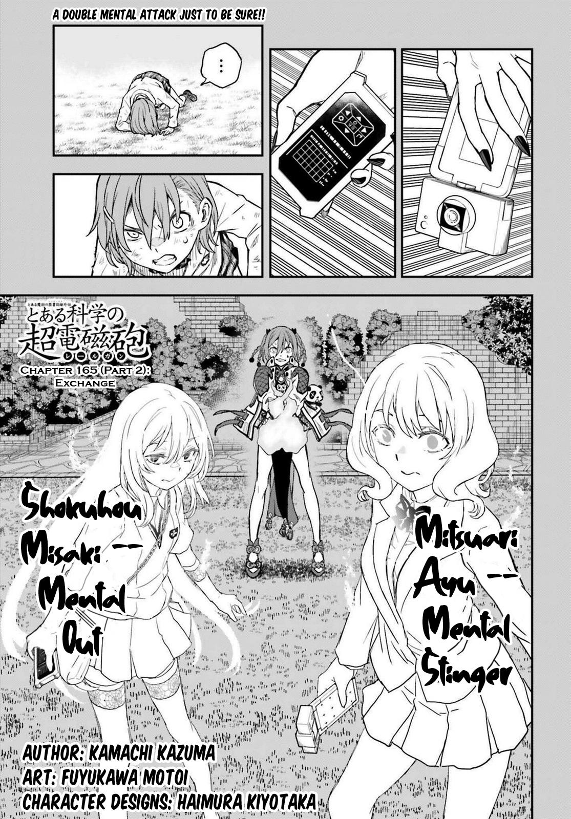 Toaru Majutsu no Index Gaiden: Toaru Kagaku no Railgun Chap 165.2 - Next Chap 166.2