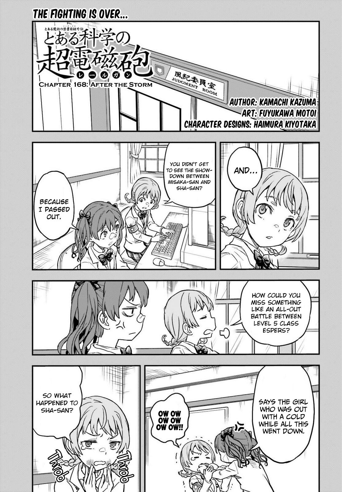 Toaru Majutsu no Index Gaiden: Toaru Kagaku no Railgun Chap 168 - Next Chap 169