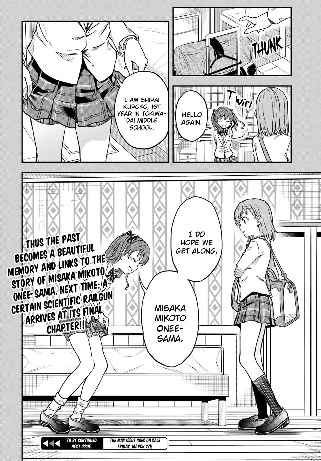 Toaru Majutsu no Index Gaiden: Toaru Kagaku no Railgun Chap 169 - Next Chap 170