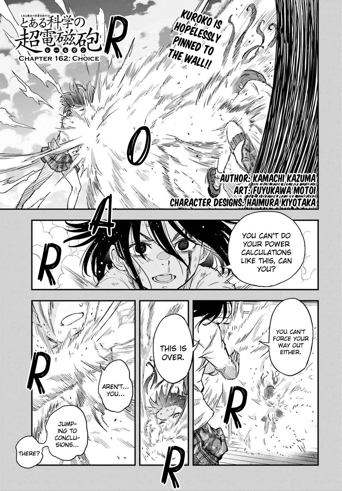 Toaru Majutsu no Index Gaiden: Toaru Kagaku no Railgun Chap 162 - Next Chap 163