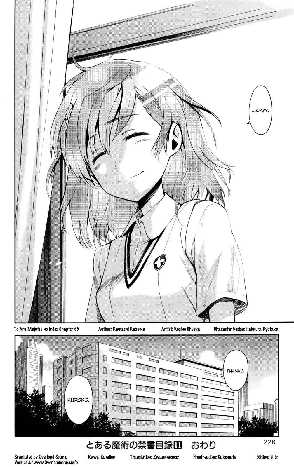 Toaru Majutsu no Index Chap 65 - Next Chap 66