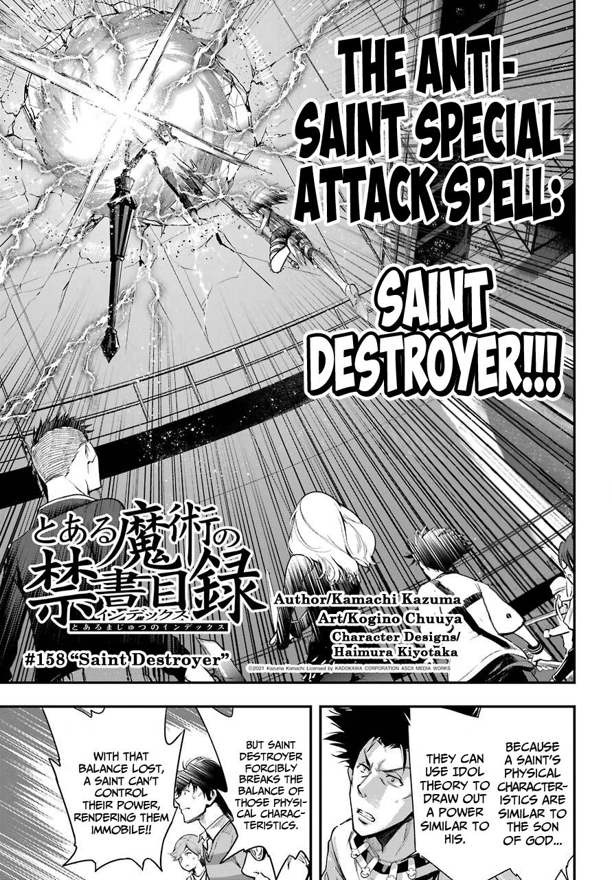 Toaru Majutsu no Index Chap 158 - Next Chap 159