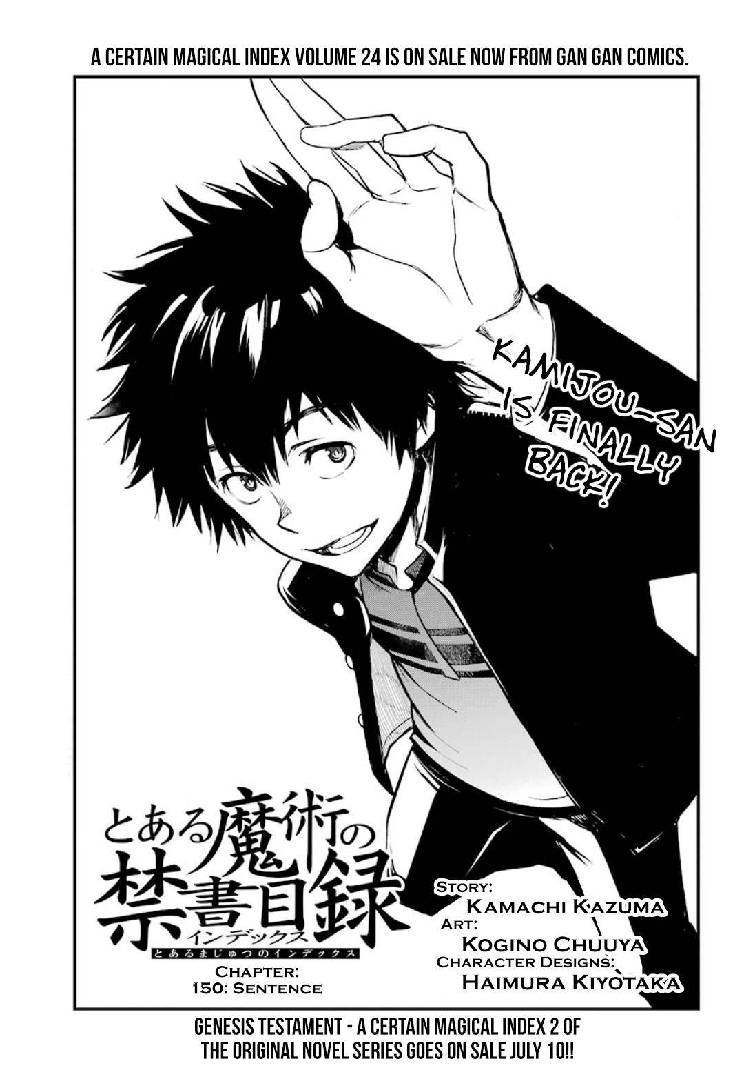 Toaru Majutsu no Index Chap 150 - Next Chap 151